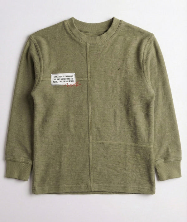 חולצה לילדים מבד פלאם עבה דגם פאץ'