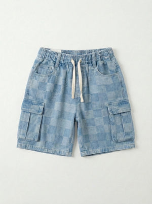 ג'ינס כותנה טקסטורה דגמ"ח לילדים