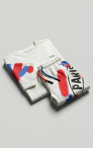 חליפה ילדים כותנה אוברסייז דגם PARIS