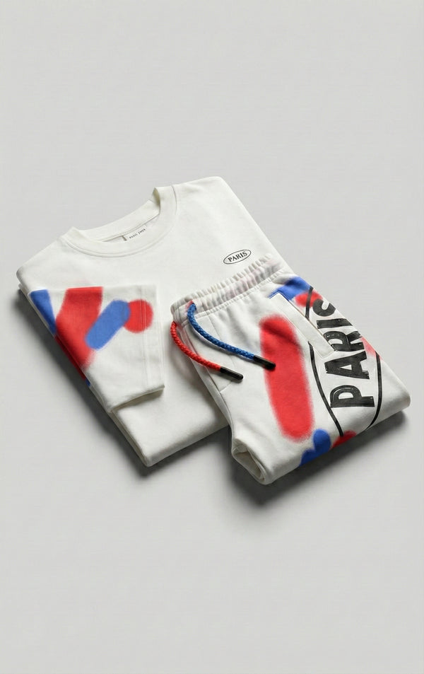 חליפה ילדים כותנה אוברסייז דגם PARIS