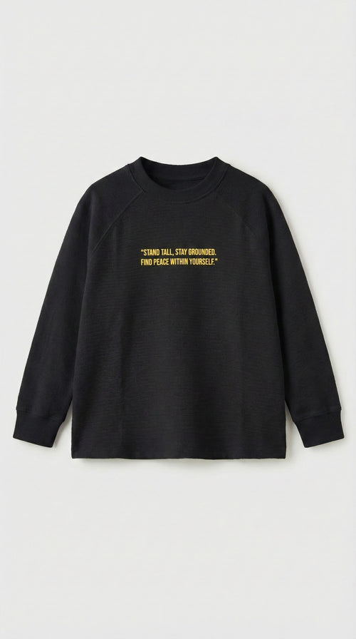 חולצה לילדים מבד פלאם עבה דגם STAND TALL