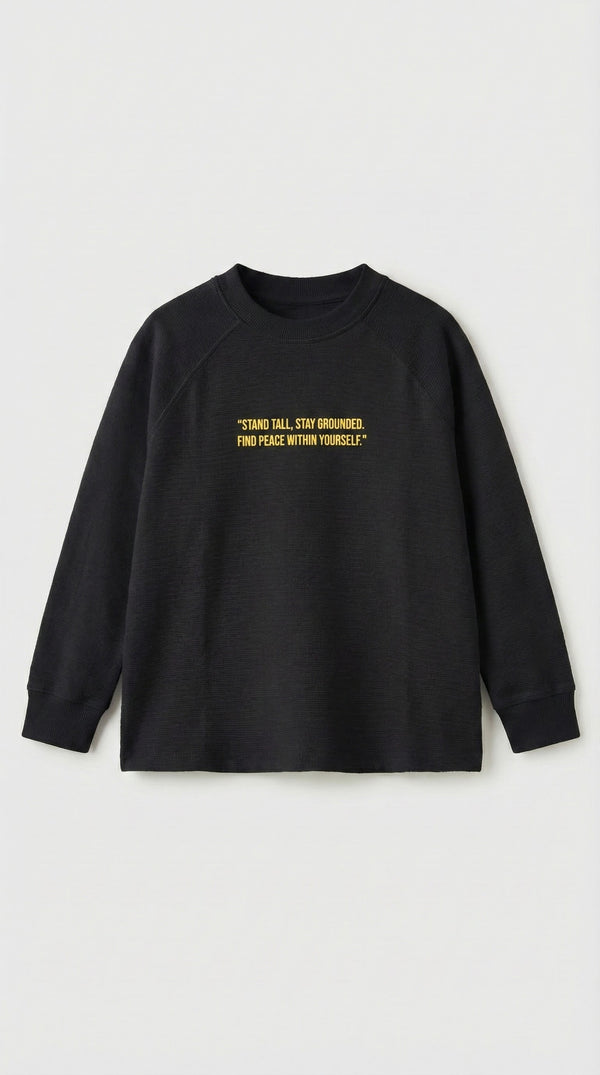 חולצה לילדים מבד פלאם עבה דגם STAND TALL
