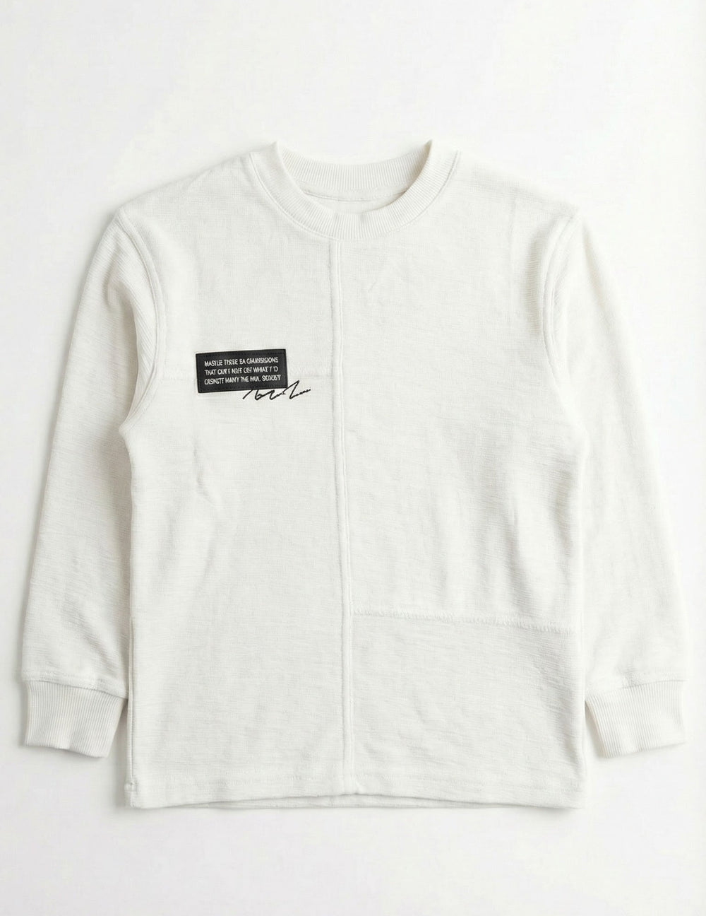 חולצה לילדים מבד פלאם עבה דגם פאץ'