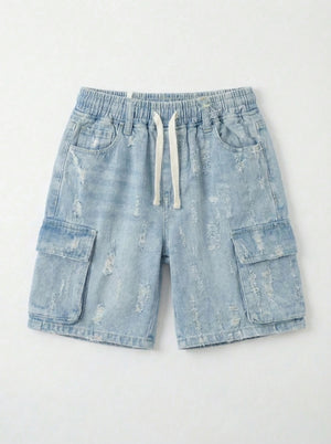 ג'ינס כותנה טקסטורה דגמ"ח לילדים