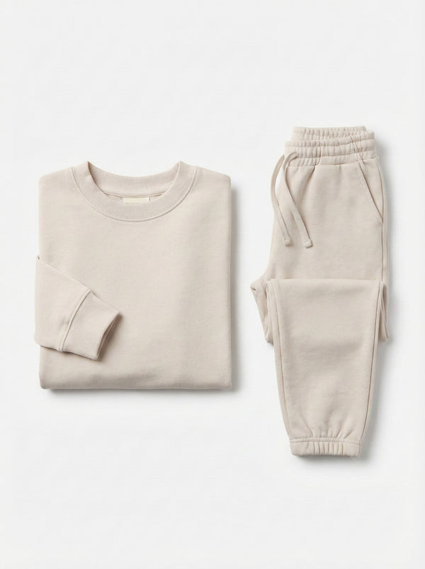 חליפת וופל לילדות עם גומי