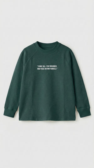 חולצה לילדים מבד פלאם עבה דגם STAND TALL