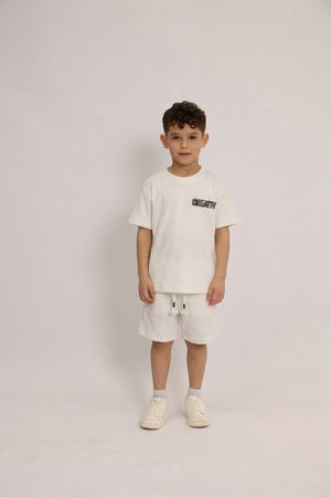 חליפה בנים ריב כותנה דגם CREATIV