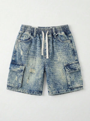 ג'ינס כותנה טקסטורה דגמ"ח לילדים