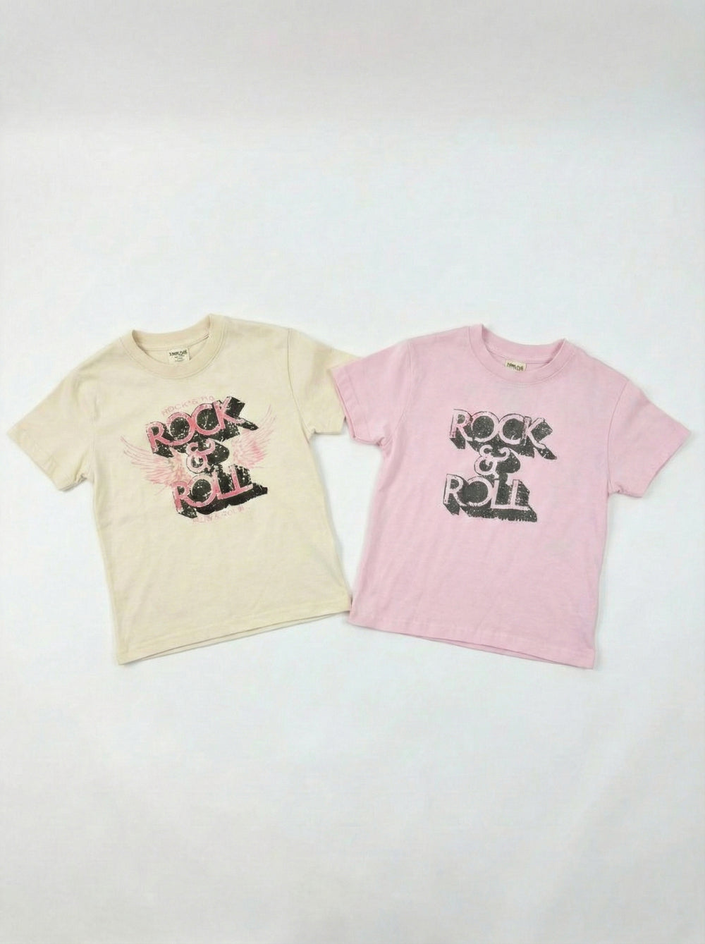 חולצת טריקו לילדות דגם ROCK&ROLL