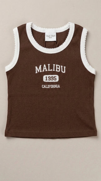 גופיה לילדות מבד ריב דגם Malibu