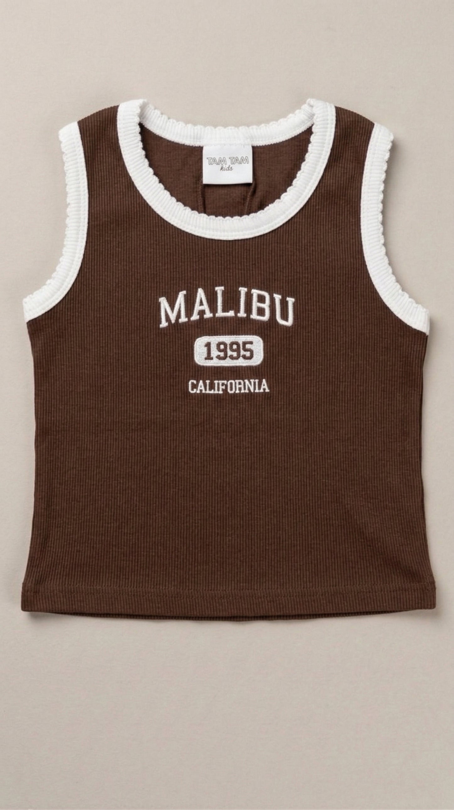 גופיה לילדות מבד ריב דגם Malibu
