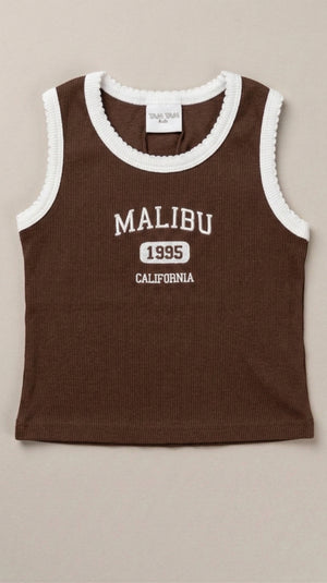 גופיה לילדות מבד ריב דגם Malibu