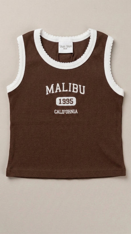 גופיה לילדות מבד ריב דגם Malibu