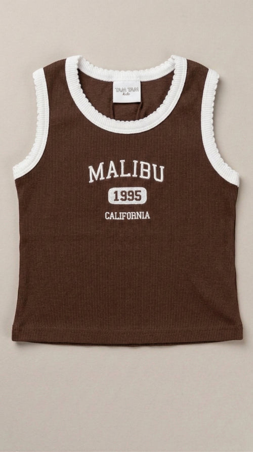 גופיה לילדות מבד ריב דגם Malibu