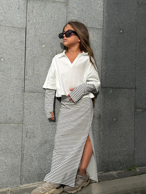 חצאית פסים ריב