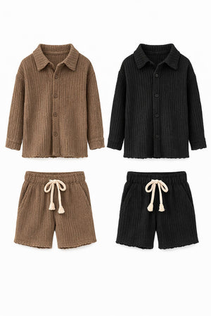 חליפת בנים סריג אוברסייז