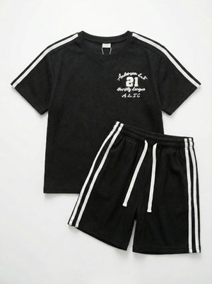 חליפה בנים ריב כותנה