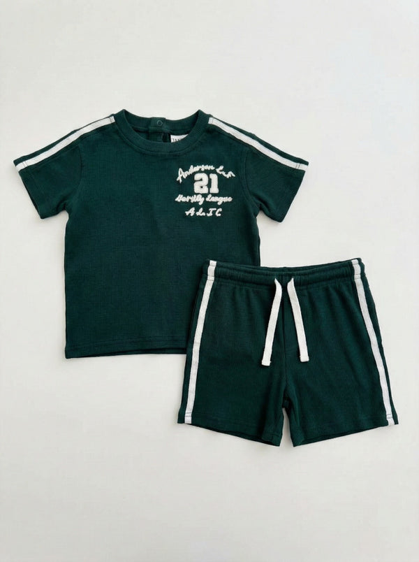 חליפה בנים ריב כותנה