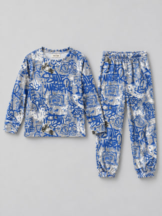 דגם 9430 – blue-graffiti – פקשוט עם טיקט TAM TAM