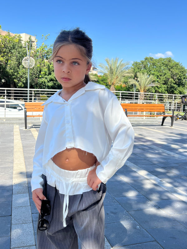 מכנס מחוייט ארוך לילדות - דגם ליהי