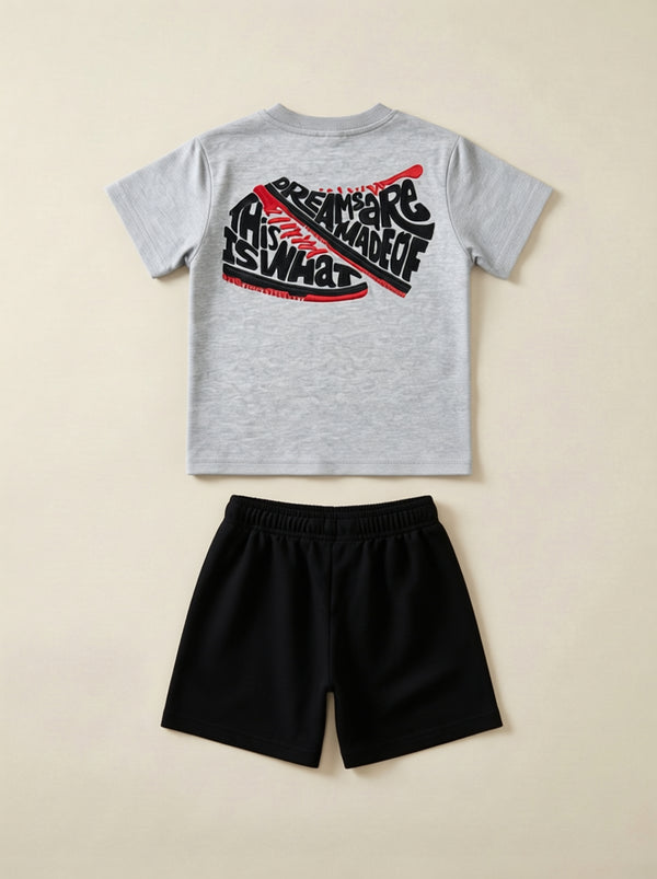 חליפה לילדים מבד טריקו וטרי דגם U.S.A