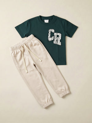 חליפה לילדים מבד טריקו וטרי דגם CR