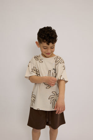 חליפה לילדים מבד טריקו וטרי דגם Los Angeles