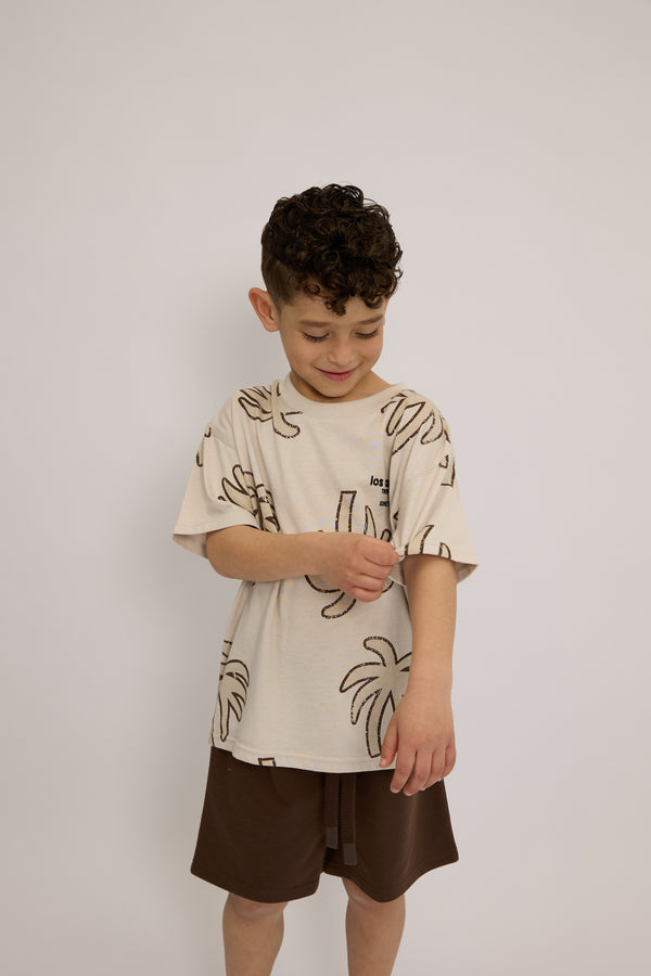 חליפה לילדים מבד טריקו וטרי דגם Los Angeles