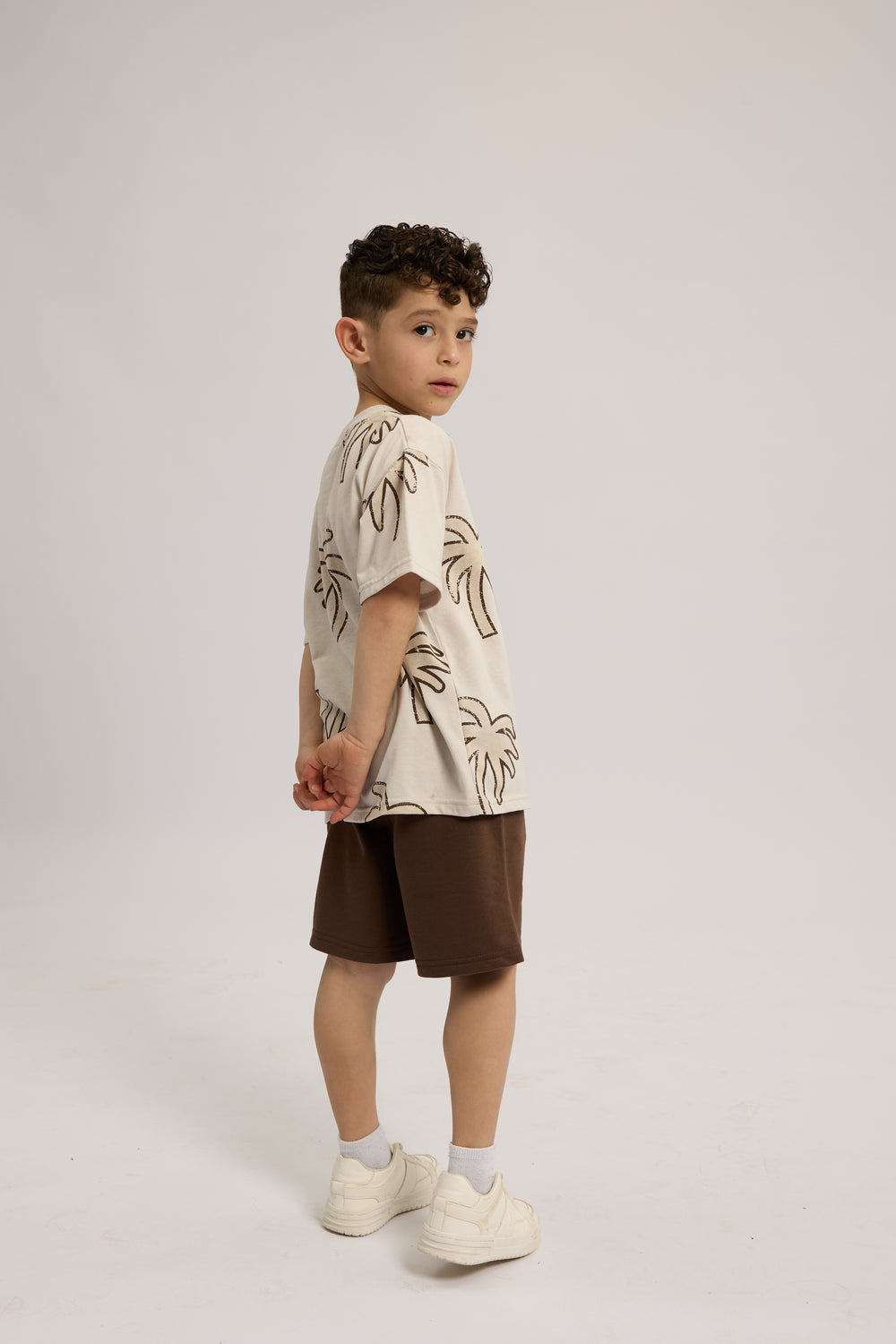 חליפה לילדים מבד טריקו וטרי דגם Los Angeles