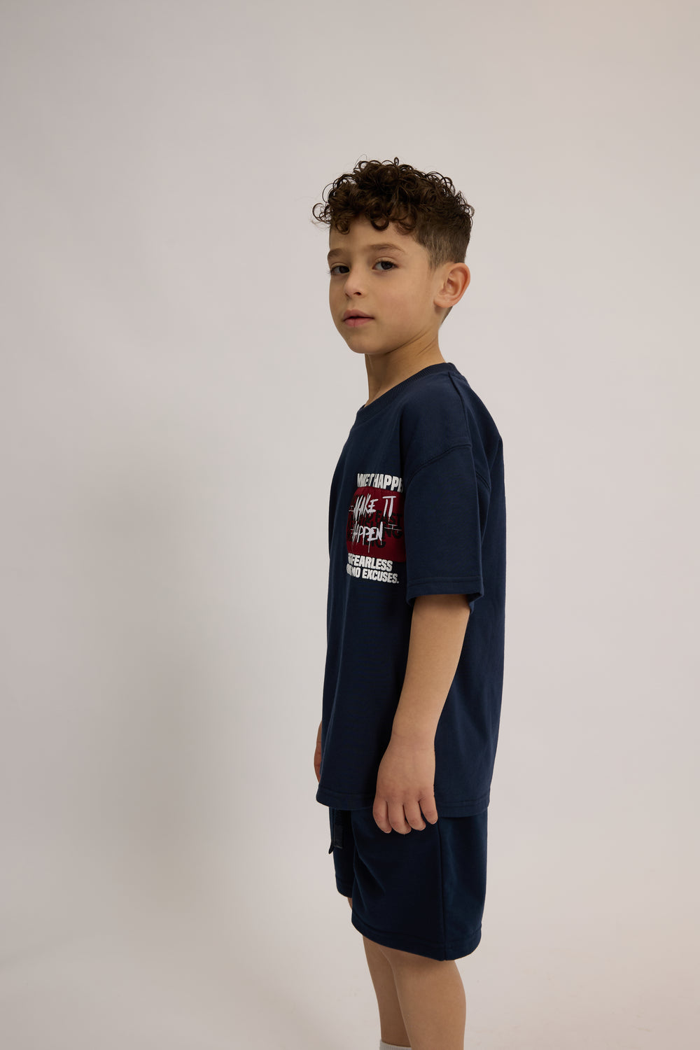 חליפה לילדים מבד טריקו וטרי דגם Make It Happen