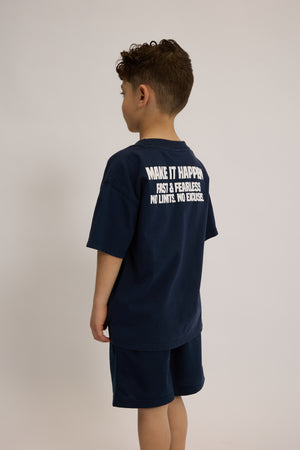 חליפה לילדים מבד טריקו וטרי דגם Make It Happen