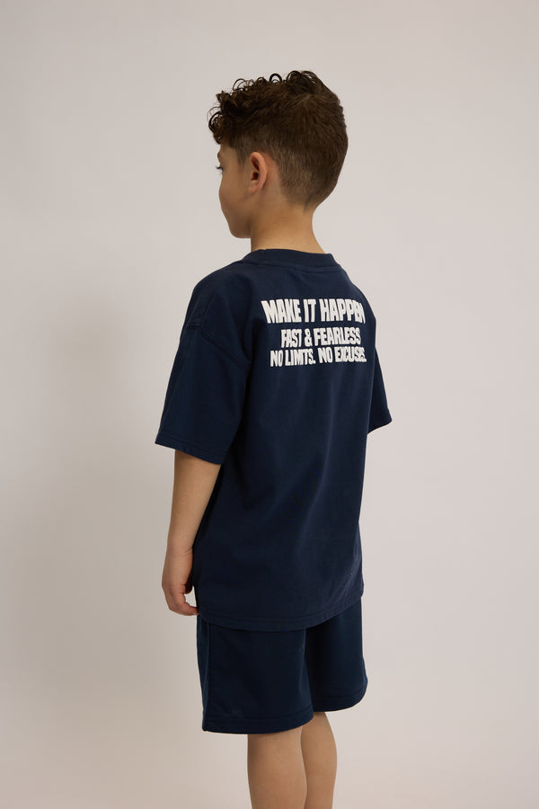 חליפה לילדים מבד טריקו וטרי דגם Make It Happen