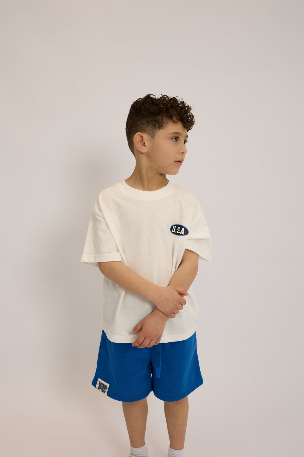 חליפה לילדים מבד טריקו וטרי דגם U.S.A