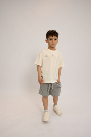 חליפה לילדים מבד טריקו וטרי דגם One More Day