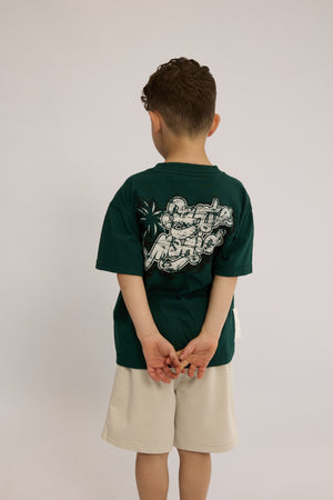 חליפה לילדים מבד טריקו וטרי דגם Santa Monica