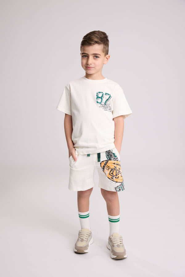 חליפת כותנה לילדים דגם פוטבול 87