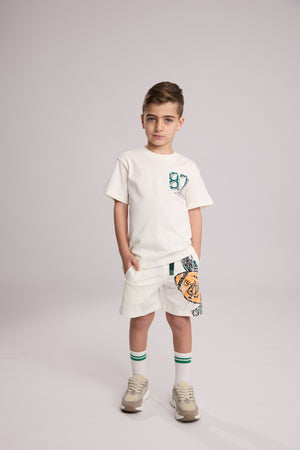 חליפת כותנה לילדים דגם פוטבול 87