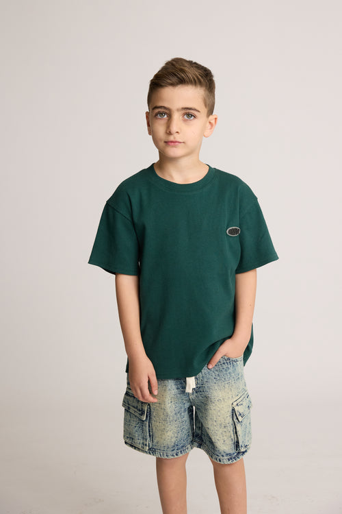 ג'ינס כותנה טקסטורה דגמ"ח לילדים