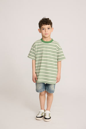 חולצה טריקו כותנה פסים לילדים