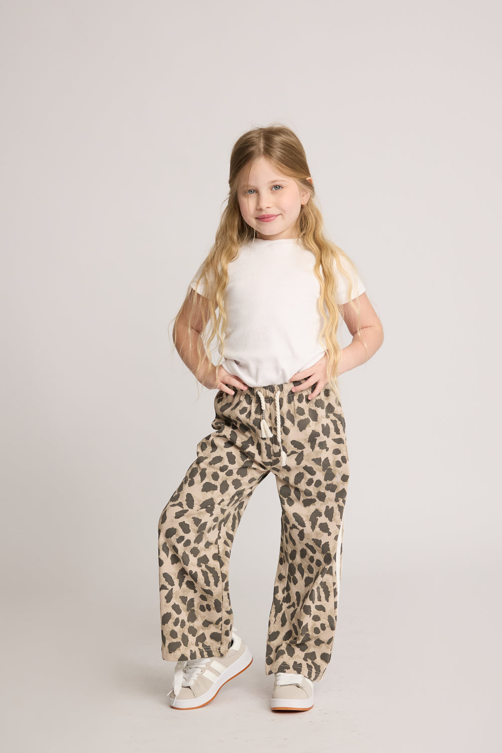 חולצת ריב כותנה חלקה לילדות