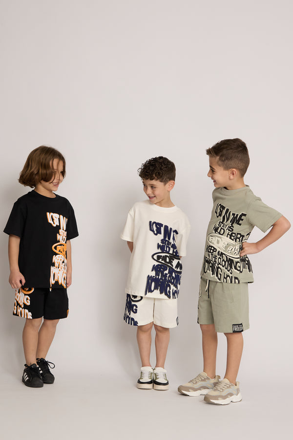 חליפה לילדים דגם גרפיטי