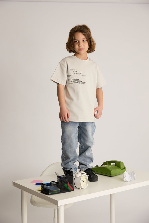 ג'ינס לילדים גזרה רחבה בויפרנד