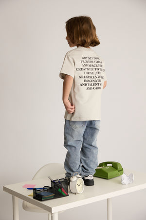 ג'ינס לילדים גזרה רחבה בויפרנד