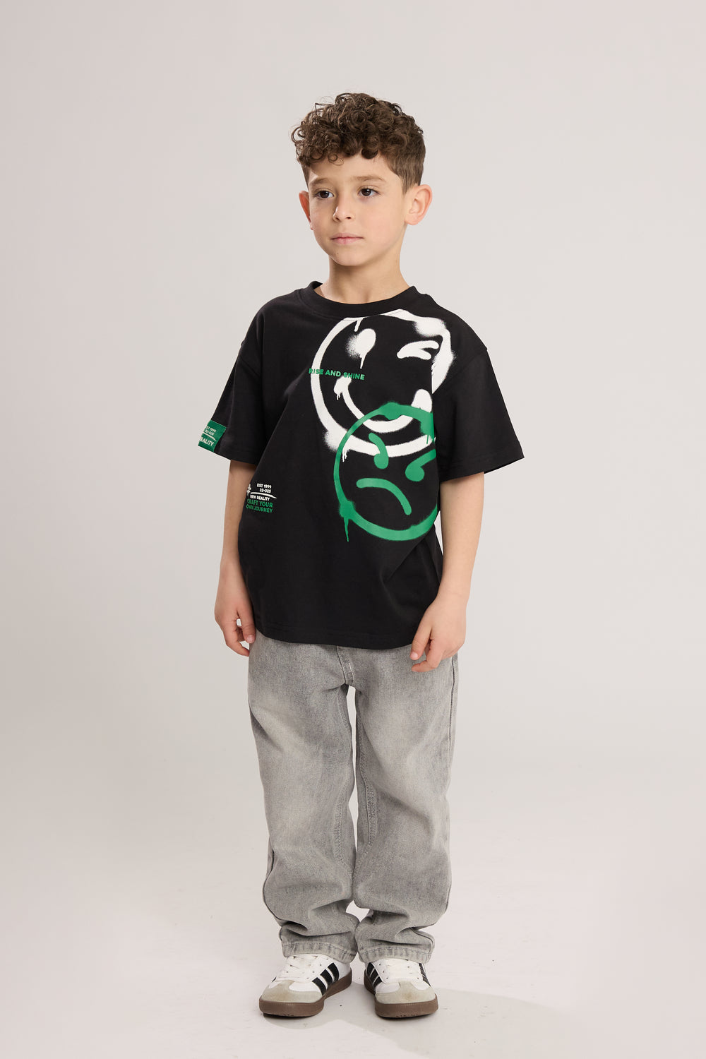 ג'ינס לילדים גזרה רחבה בויפרנד