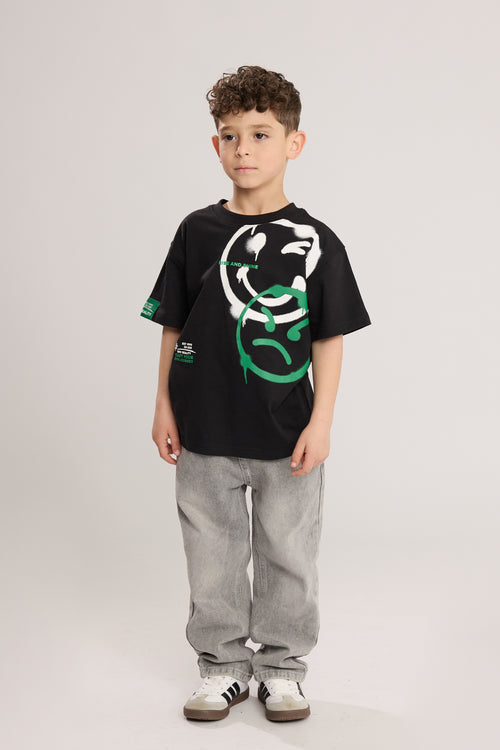 חולצת טריקו לילדים דגם סמיילי