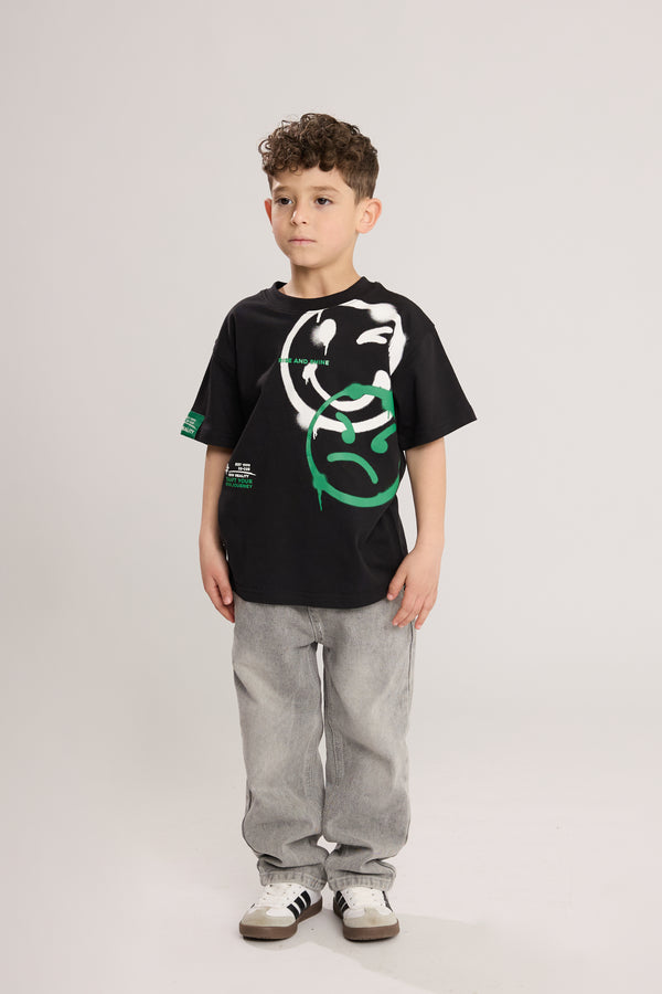 חולצת טריקו לילדים דגם סמיילי