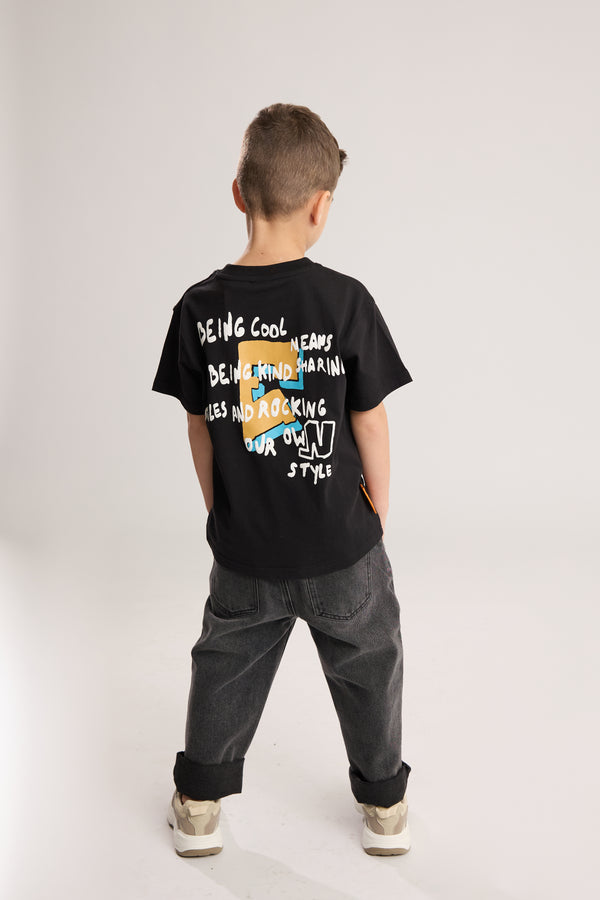 ג'ינס לילדים גזרה רחבה בויפרנד