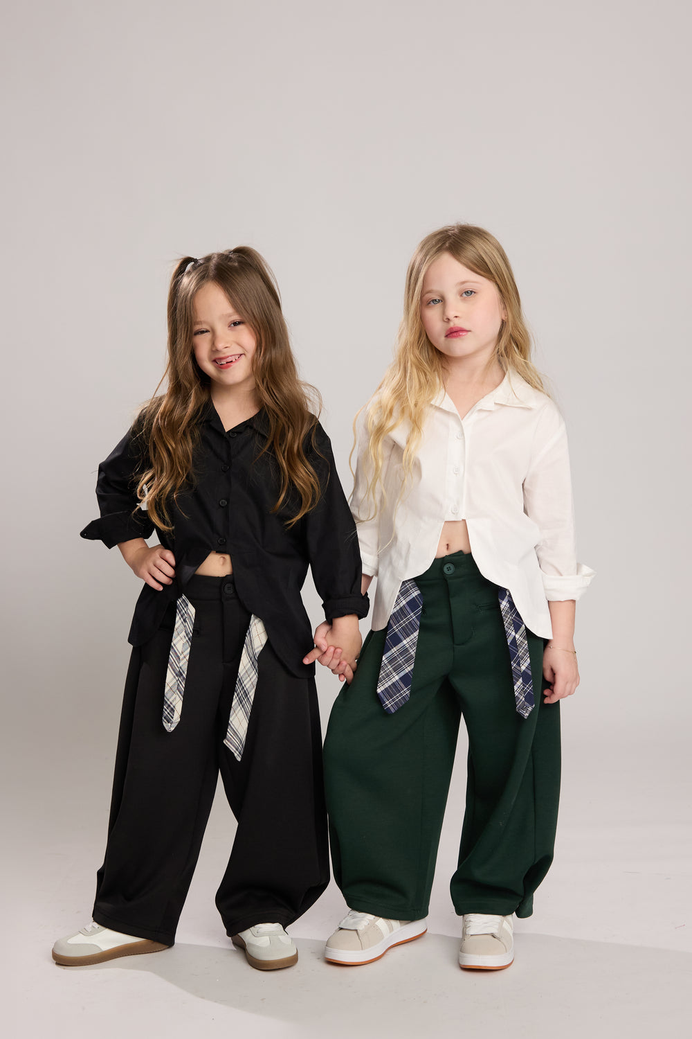 מכופתרת א-סימטרית לילדות