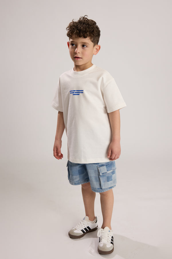 ג'ינס כותנה טקסטורה דגמ"ח לילדים