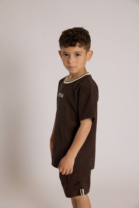 חליפה לילדים מבד כותנה פיקה דגם MTM